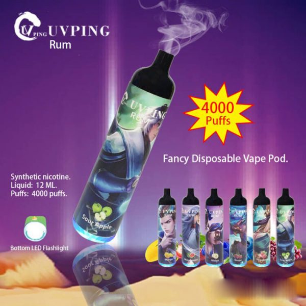 Uvping Rum Disposable Vape Pod Device Wholesale (4000 Puffs) - Image 2