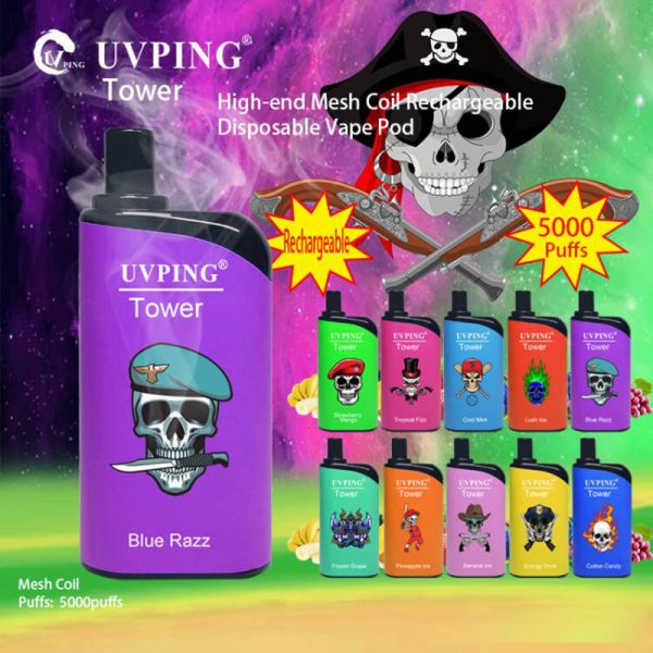 Uvping Tower Disposable Vape Pod Device Wholesale (5000 Puffs) - Image 2